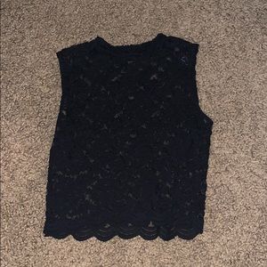 See through lace top
